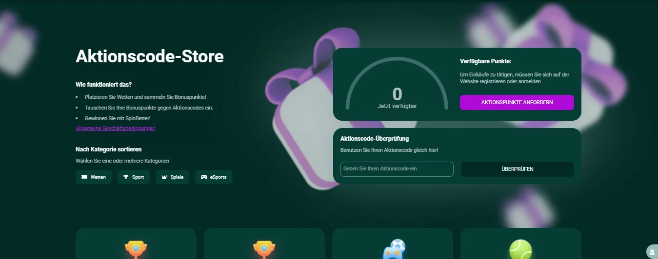 SpinBetter promo code